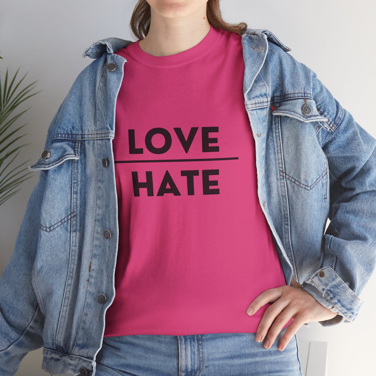 Choose Love over Hate Unisex Heavy Cotton Tee