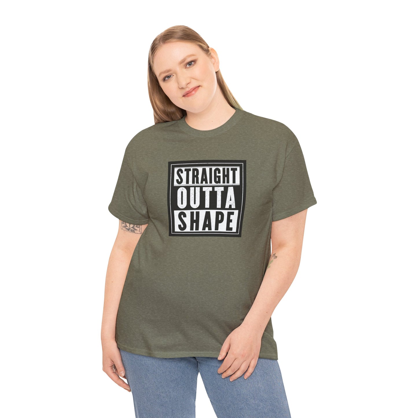 Straight Outta Shape Unisex Heavy Cotton Tee