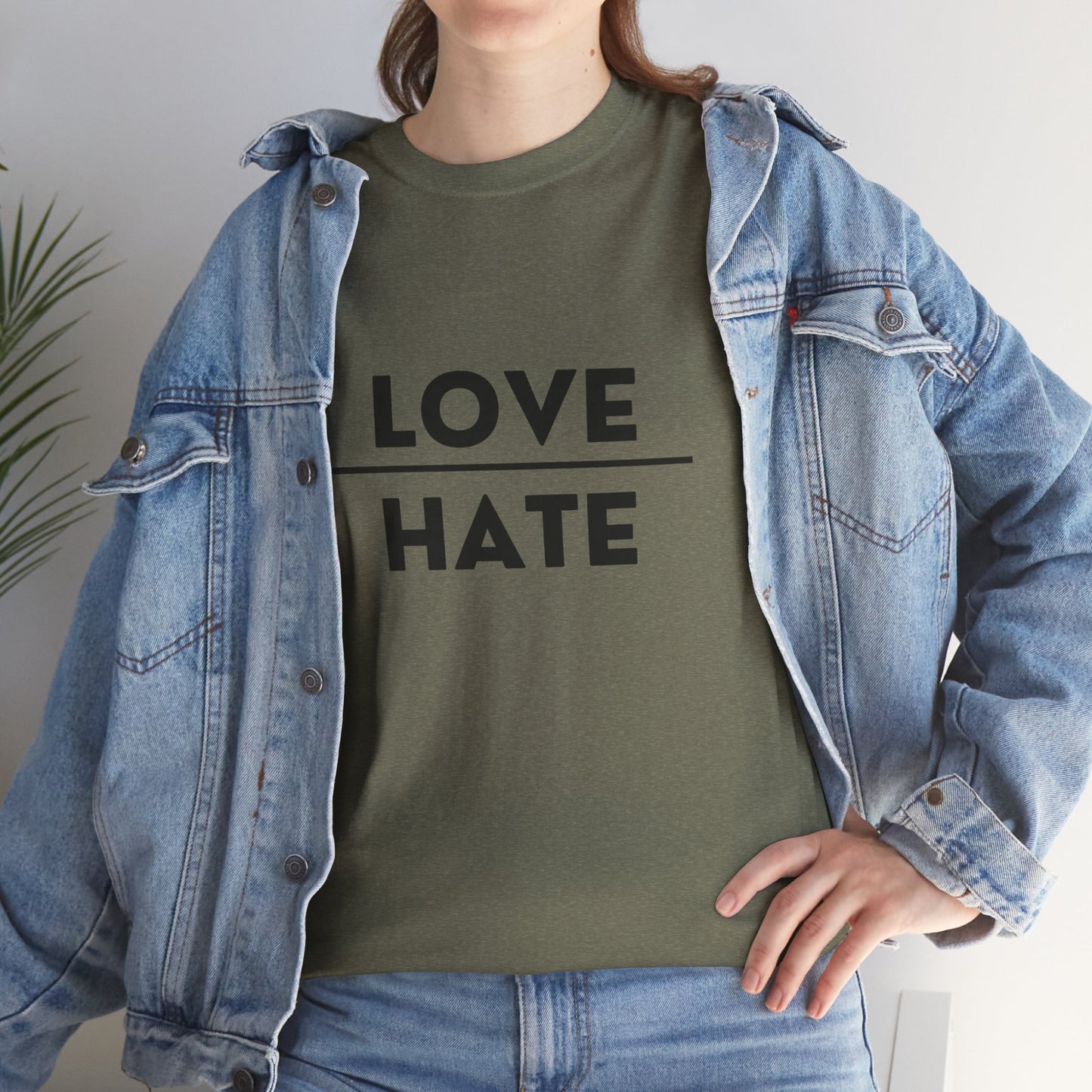 Choose Love over Hate Unisex Heavy Cotton Tee