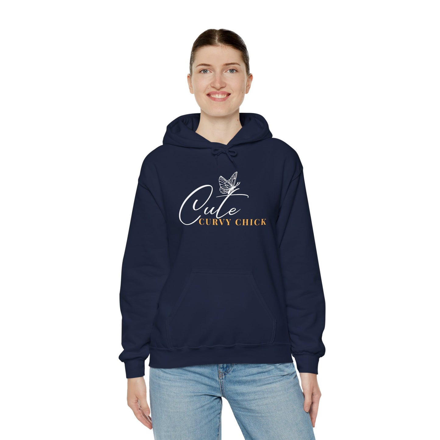 Cute Curvy Chick Official Heavy Blend Hooded Sweatshirt