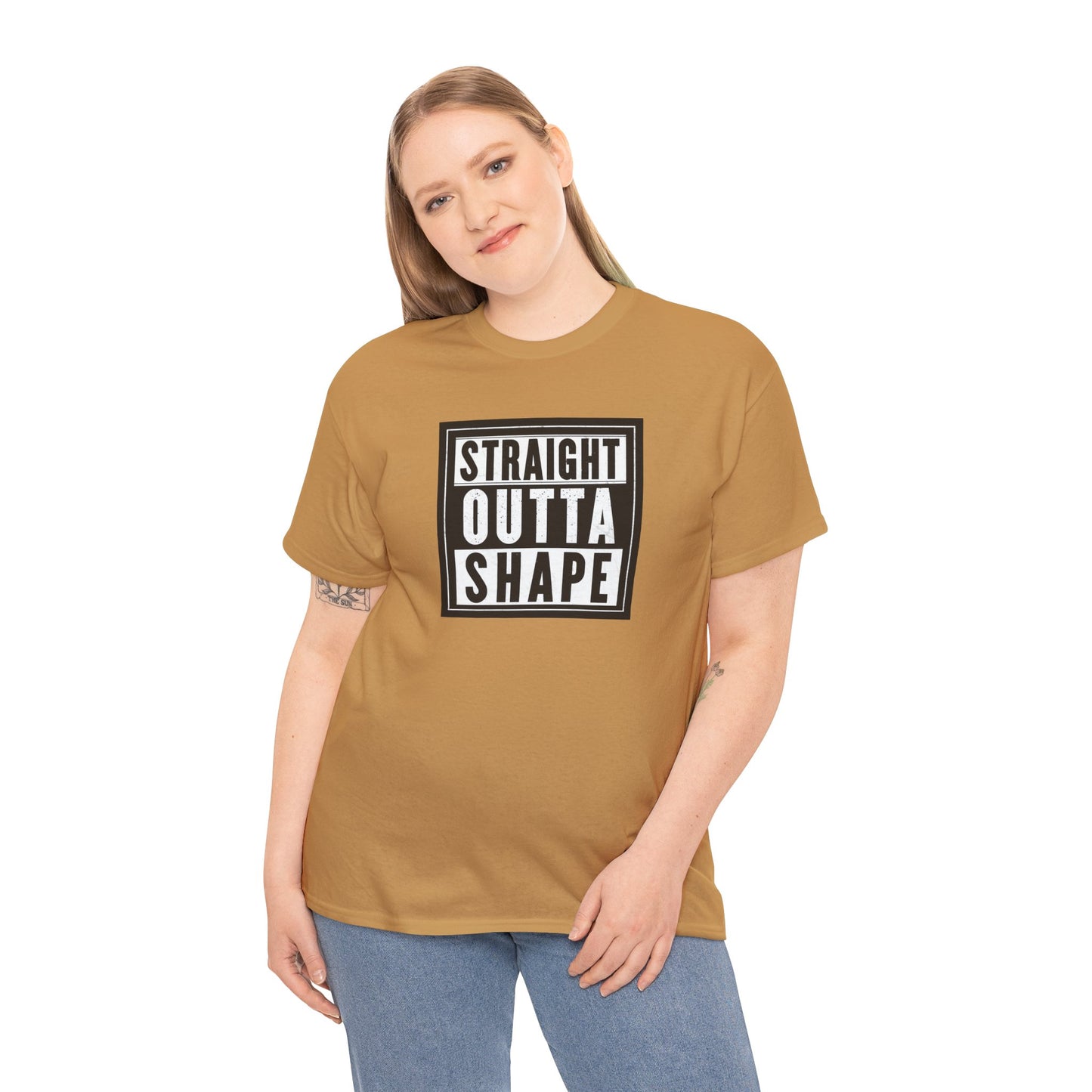 Straight Outta Shape Unisex Heavy Cotton Tee