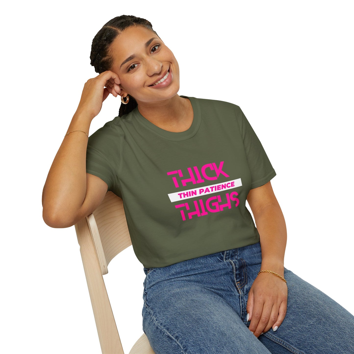 Thick Thighs Thin Patience Softstyle T-Shirt