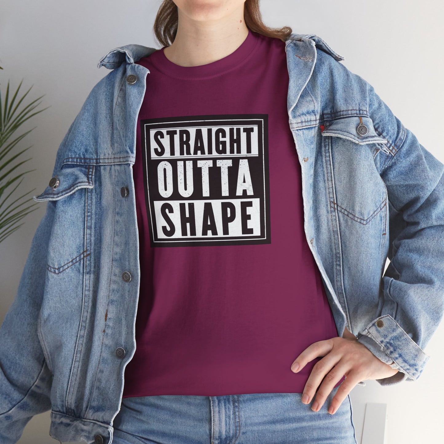 Straight Outta Shape Unisex Heavy Cotton Tee