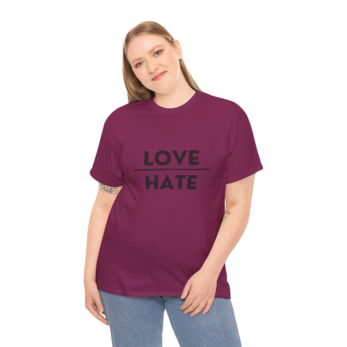 Choose Love over Hate Unisex Heavy Cotton Tee