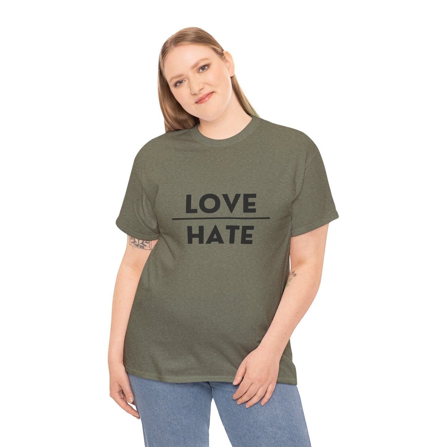 Choose Love over Hate Unisex Heavy Cotton Tee